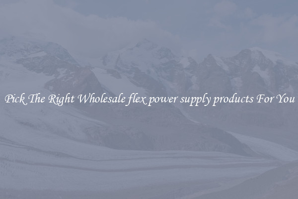 Pick The Right Wholesale flex power supply products For You