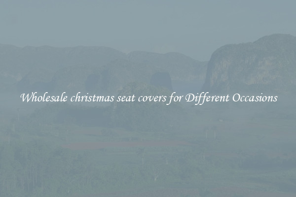 Wholesale christmas seat covers for Different Occasions