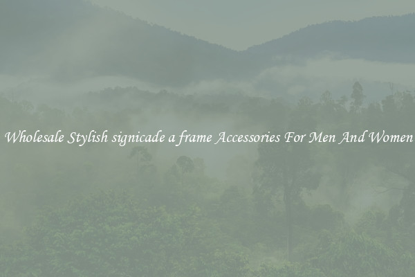 Wholesale Stylish signicade a frame Accessories For Men And Women