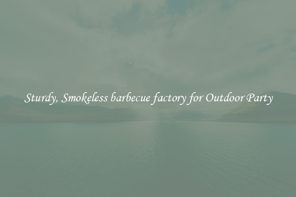 Sturdy, Smokeless barbecue factory for Outdoor Party