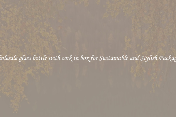 Wholesale glass bottle with cork in box for Sustainable and Stylish Packaging