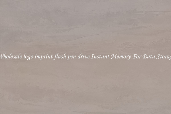 Wholesale logo imprint flash pen drive Instant Memory For Data Storage