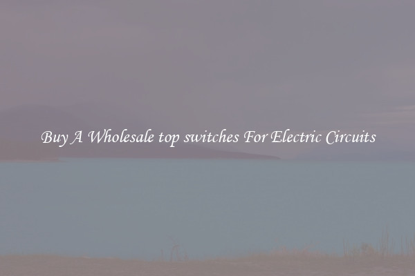 Buy A Wholesale top switches For Electric Circuits