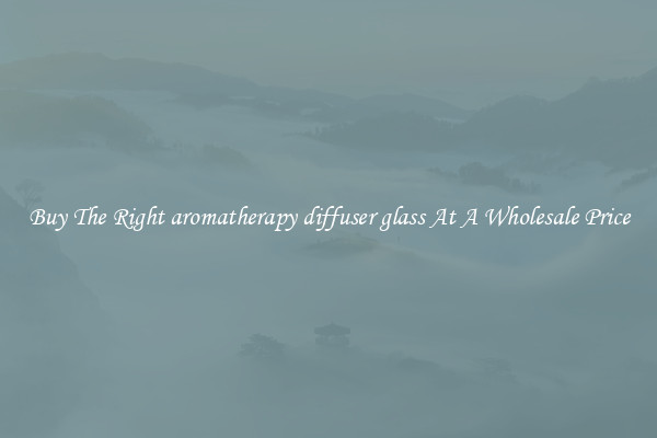 Buy The Right aromatherapy diffuser glass At A Wholesale Price
