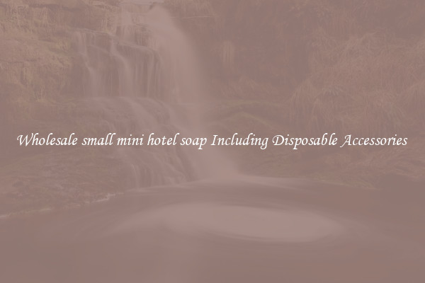 Wholesale small mini hotel soap Including Disposable Accessories 