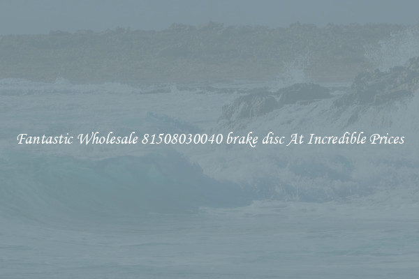 Fantastic Wholesale 81508030040 brake disc At Incredible Prices