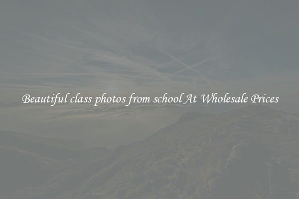 Beautiful class photos from school At Wholesale Prices