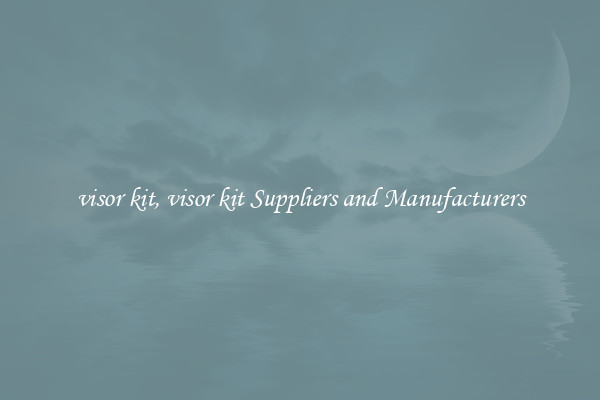 visor kit, visor kit Suppliers and Manufacturers