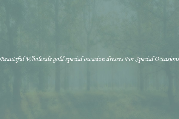Beautiful Wholesale gold special occasion dresses For Special Occasions