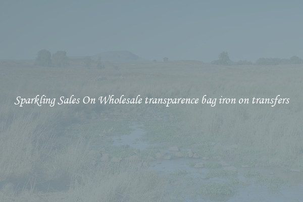 Sparkling Sales On Wholesale transparence bag iron on transfers