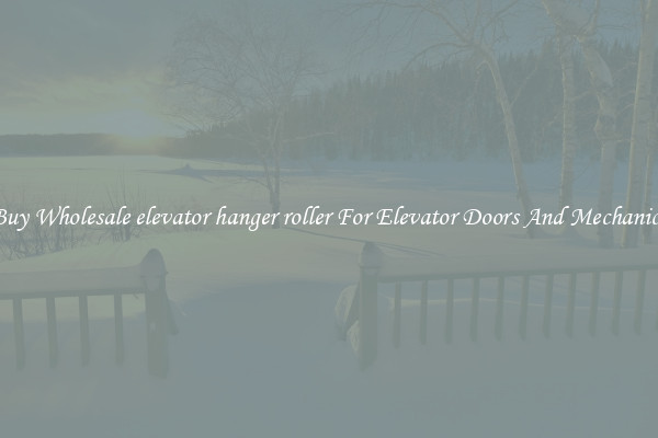 Buy Wholesale elevator hanger roller For Elevator Doors And Mechanics