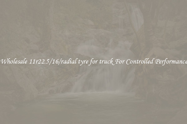 Wholesale 11r22.5/16/radial tyre for truck For Controlled Performance